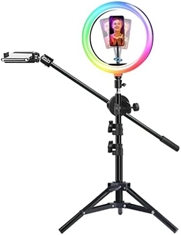 Lukeo RGB צילום וידאו טבעת מעגל אור מלא מצלמת תאורה סטודיו סטודיו טלפון מנורת selfie עם חצובה מעמד
