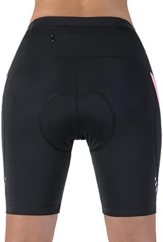 מכנסי אופניים קצרים נשים ג'ל תלת מימד מרופד בכיס סיבוב אופניים מקורה -חיצוני - מכנסיים קצרים