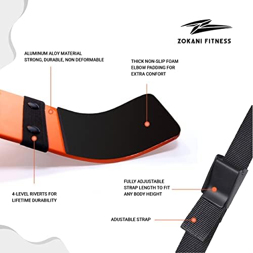 Zokani Arm Blaster לגברים של Biceps & Triceps, מבודד תמיכה תלתלים של Bicep, תמיכה במשקל אלומיניום בעובי