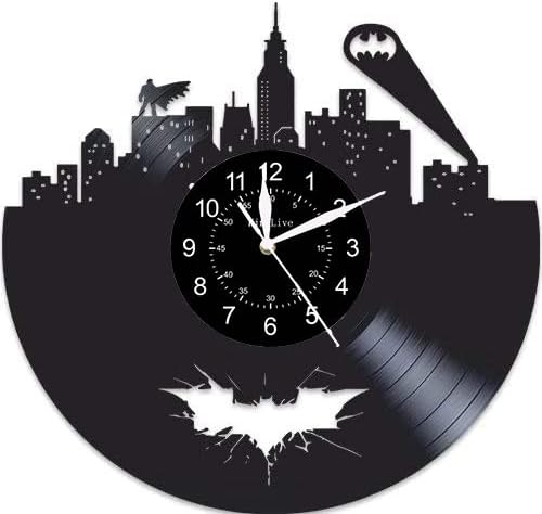 שעון קיר ויניל, המתנה הטובה ביותר לחבר, תקליט ויניל, ולנטיין, סרט, מתנת יום הולדת באטמן, וינטג 'שעון