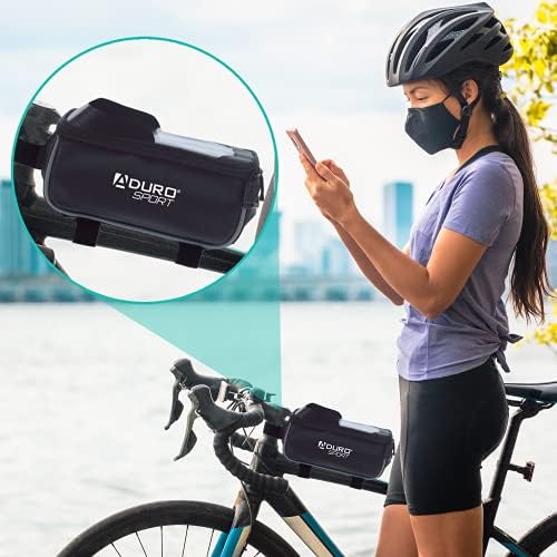אדורו ספורט אופניים טלפון מחזיק חבילה, אופני תיק עמיד למים רכיבה על אופניים למעלה צינור מסגרת אופני טלפון