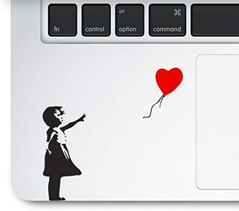 מדבקות ומדבקה נערת מנהלים עם בלון מודפס על ויניל ברור תואם לכל משכחי עקיבות מחשב נייד של Apple MacBook