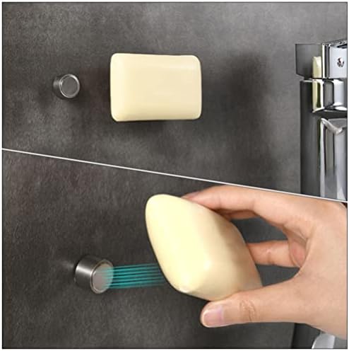 אמבטיה ארגונית מגנטי סבון מחזיק קיר רכוב: צף מגנטי סבון צלחת בר סבון שומר תליית סבון מתלה מקלחת אמבטיה מטבח כיור