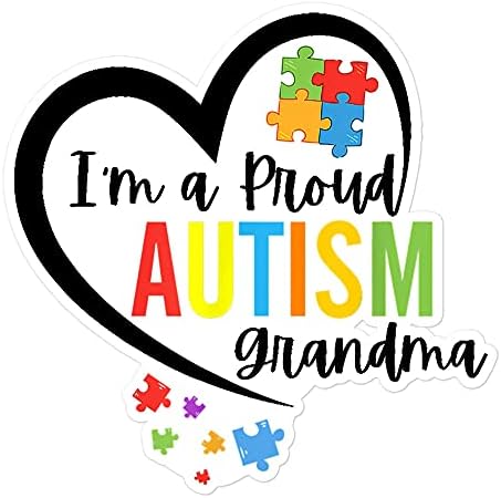 מדבקת סבתא אוטיזם גאה, סבתא אוטיזם מודעות למדבקת לב