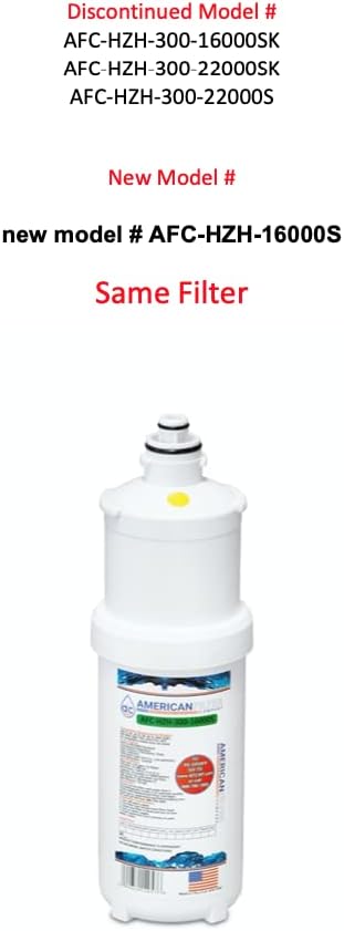 חברת Filter Filter American ™ המותג Waterfilters AFC-HZH-300-22000SK מיוצר בארצות הברית