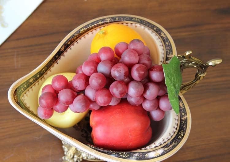 פיייר סגנון אירופאי צלחת פרי קרמיקה קרמיקה אהבה צלחת פירות קישוטי סלון משרד