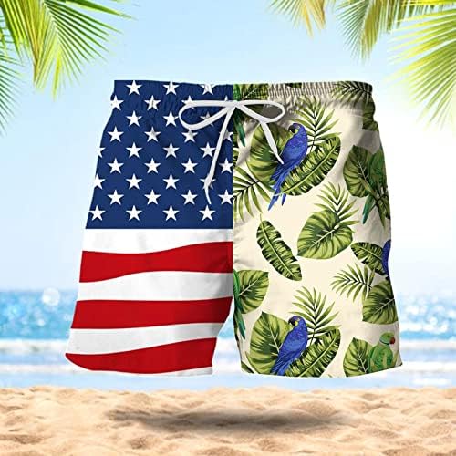 מכנסי חוף BMISEGM לגברים גברים אביב אביב קיץ מכנסיים קצרים מכנסיים דגל טלאים מודפסים מכנסי חוף ספורט עם
