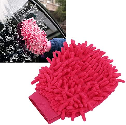 Plplaaoo שטיפת מכוניות Mitt, Microfiber Mitt, פרימיום שריטה בחינם מיקרופייבר שטיפה מיט, כפפת שטיפת מכוניות סופגת