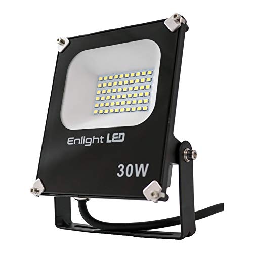 Enlight LED LD-FD-A30 30W LED שיטפון תאורה 120 מעלות זווית אור 3,000 למ, לבן קריר, אלומיניום כבד