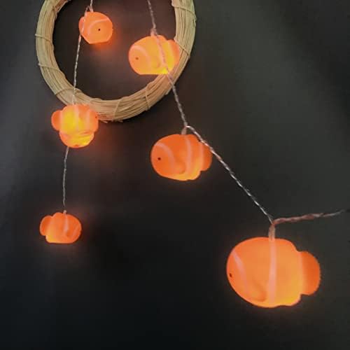 דגי ליצן אורות מיתר דקורטיביים סוללה המופעלת LED פיות מנורת לילה לקמפינג לחתונה יום הולדת למסיבות בית חדר שינה