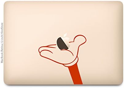 חנות חביבה MacBook Pro 13/15 /12 מדבקת מדבקת מקבוק מיקי Hand Mickey 12 אדום M785-12-R