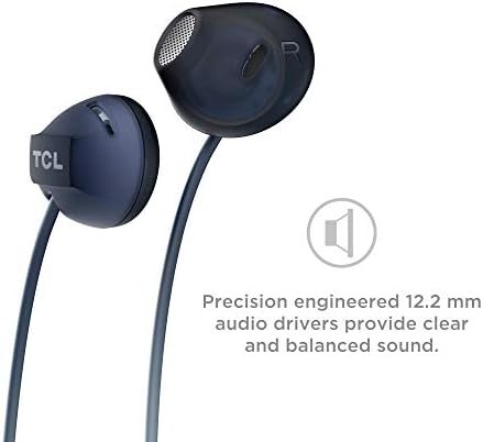 TCL SOCL200 אוזניות אוזניות אוזניות קווית עם נהגי רמקול 12.2 ממ לבס עשיר וצליל ברור, מיקרופון מובנה-פנטום