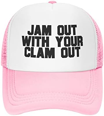 ריבה החוצה עם שלך צדפה החוצה כובע יוניסקס למבוגרים נהג משאית כובעי מתכוונן כובע למבוגרים קלאסי