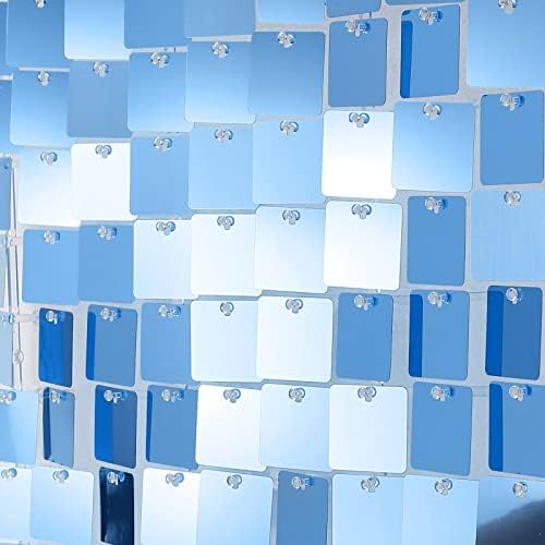 שמר קיר פנלים רקע לחתונה כיכר נצנצים קיר פנלים-חבילה של 12 תינוק כחול מסיבת רקע קיר תפאורה עבור יום