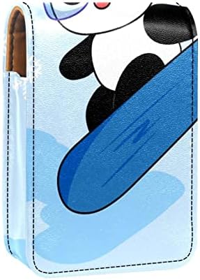חמוד נייד איפור תיק קוסמטי פאוץ, שפתון מחזיק איפור ארגונית, קריקטורה בעלי החיים פנדה סקי פתית שלג