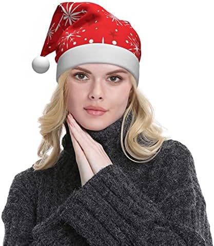 פתית שלג וכוכב חג המולד כובע, קטיפה חג המולד סנטה קלאוס כובע לנשים גברים,חידוש חג המולד חדש שנה חגיגי חג ספקי