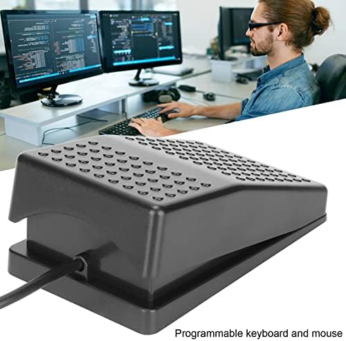 אחת רגל דוושת מתג שליטה,מותאם אישית לתכנות מקלדת עכבר משחק פעולה אחת רגל מתג דוושת עם ממשק