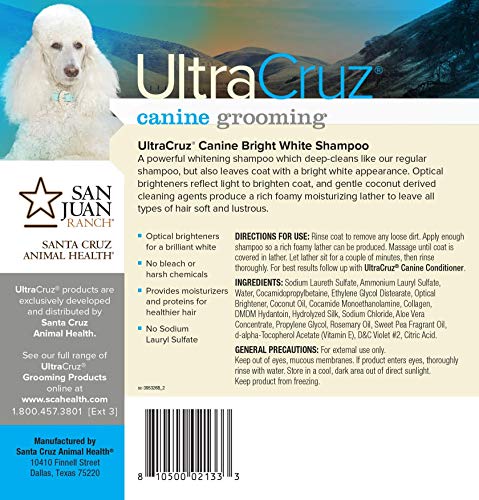 שמפו לכלבים לבנים בהירים של אולטראקרוז, 16 אונקיות