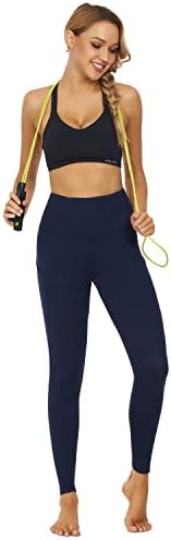 חותלות של קמפינגס עם כיסים למכנסי בקרת בטן מותניים בגובה נשים מכנסי יוגה ליוגה לאימון אימון אתלטי
