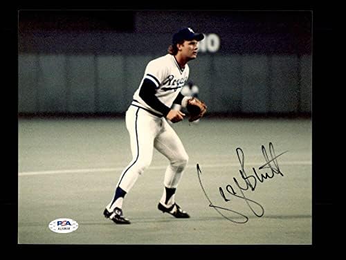 ג'ורג 'ברט PSA DNA חתום 8x10 תמונות חתימות תמונות - תמונות MLB עם חתימה