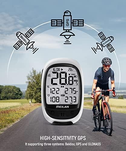 מחשב אופני GPS סגלגל Meilan Swal וחיישן מהירות C3 ואגרות