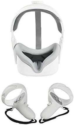 S-Yuwen VR Accessorie הגדר כיסוי מגן עבור Oculus Quest 2 VR בקר מגע עם אחיזת רצועת מפרק לאחיזת Oculus
