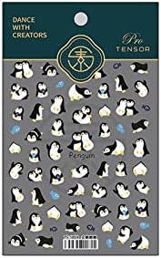 קריקטורה חמוד פינגווין בעלי חיים נייל מדבקת אוהב אותך דבק 5 ד נייל עיצוב אמנות קישוטי אביזרי מניקור תוספות בציר