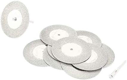 אקס-דריי 10 יחידות 50 מ מ 2 דיסק חיתוך סיבובי מצופה יהלומים מנותק גלגלים(10 יחידות 50 מ מ 2' דיסקו