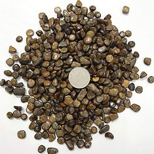 Heeqing AE216 50 גרם ברונזה טבעית חצץ חצץ סלע קוורץ אבן חן דגימה מינרלית אבנים טבעיות ומינרלים קריסטל