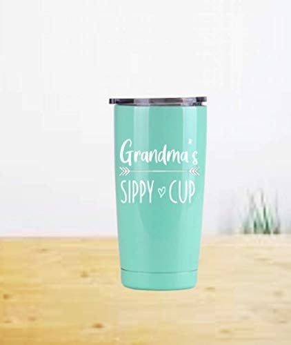 סבתא של קש כוס 20 עוז נירוסטה מבודד כוס מתנות לסבתא הטוב ביותר סבתא מימי ננה מתנות סבתות קש כוס סבתא כוס הראשונה
