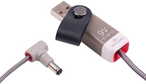 Myvolts Ripcord USB עד 9V DC DC Power Cable תואם לדוושת MXR M109S Six Band EQ, M294 דוושת אפקטים של כונן