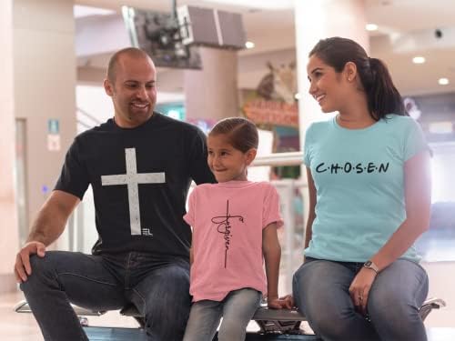 גברים של נוצרי חולצה פחד מסתיים שבו אמונה מתחיל הכתוב אמריקאי דגל שרוול חולצה גרפי טי