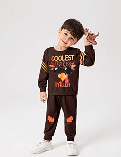 Wiqi חג ההודיה תינוק תלבושת פעוטות תלבושות חג ההודיה מכנסי הדפסת טורקיה