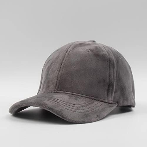 כובע בייסבול משובץ צמר כובע בייסבול קטיפה חדש לנשים גברים מרוסקים אבא רגיל כובע ספורט כובע היפ הופ
