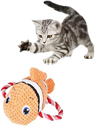 קבוצת KO קיפוד צעצוע כלב - צעצוע חתול אינטראקטיבי - צעצועי כריש חמודים חורקים בעלי חיים מפוארים