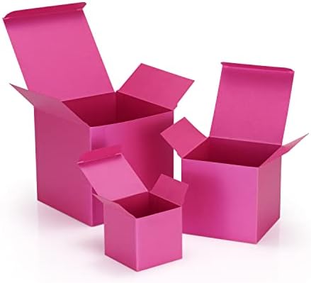 קופסאות מתנה מנייר פנינה נצנצים קטנות 12 יחידות עם מכסים 2 על 2 על 2