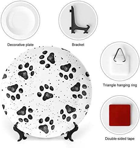 צלחות דקורטיביות של כלב פאו צלחות קרמיקה
