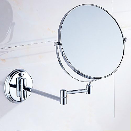 אמבטיה איפור מראה להארכה איפור מראה, לקפל שני-צדדי מסתובב קיר רכוב אמבטיה מראה נחושת 8 אינץ-