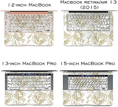 Cavka ויניל מדבקות עור תואם ל- MacBook Pro 16 M1 Pro 14 2021 AIR 13 M2 2022 רשתית 2015 MAC 11 MAC 12 עיצוב