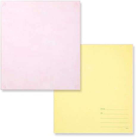 Midori 33244006 נייר צבעוני עם מדבקות, דפוס פרחוני