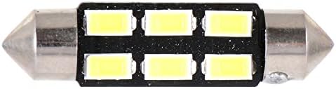 CCIYU 39 ממ נורות LED של פסטון 6-5730-SMD SUPER BRIGHT W HITE LITE FIGLE PARION 6411 6418 C5W