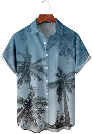 חולצות פרחוניות בהוואי של גובוזיי כפתור פשתן חוף הטרופי חוף משוחרר חולצות אימון מזדמנים