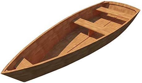 שורה מתכננת סירות שורה DIY מעץ סירת סקיף דורי קאנו 11 'x 3' חתירה סקיף מלאכה לבנות