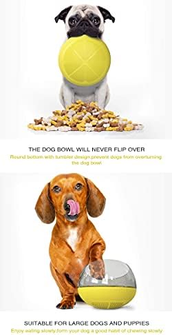 כלב איטי מזין קערה-כמוסה דמות עם כוס עיצוב-נגד בליעה לחיות מחמד איטי יותר מזון האכלת מנות-החלקה