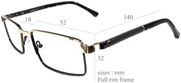 אמאר סגנון חיים מחשב משקפיים מתכת מלבני 52 מ מ זהב חום יוניסקס_אלקפרפר4976