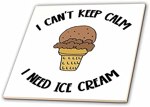 3 ורוד מצחיק גלידת שוקולד קונוס אני לא יכול לשמור על קור רוח אני צריך גלידה-אריחים