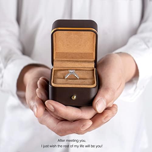 מיני טבעת תיבת עגילי מקרה עגול פינת מוזהב קצוות פרימיום את ' ר מתאים במתנה עבור קרובי משפחה וחברים