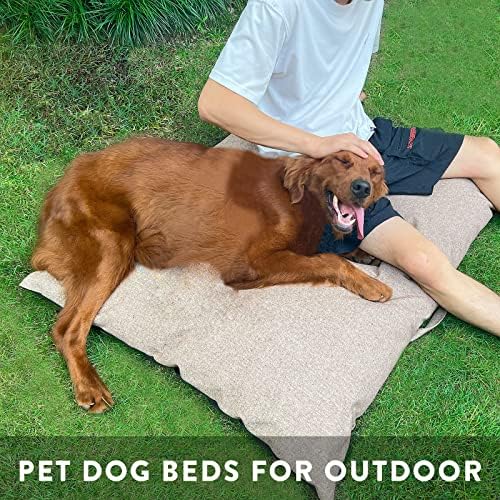 Zonli XL מיטת כלבים 46 x35, מיטות כלבים לחיות מחמד אטומות למים לכלבים גדולים עד 100 קילוגרם, רך נגד החלקה