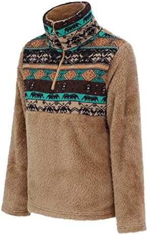 סתיו של נשים וחורף רופף צמר דו צדדי חוסם דפוסים גיאומטריים סוודר ז'קט צמר נשים