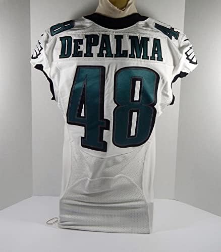 2015 Philadelpia Eagles John Depalma 48 משחק הונפק ג'רזי לבן 44 DP28617 - משחק NFL לא חתום משומש